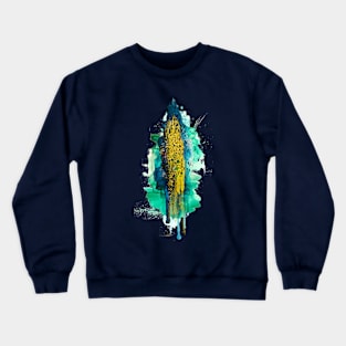 Abstract watercolour: Peacock Crewneck Sweatshirt